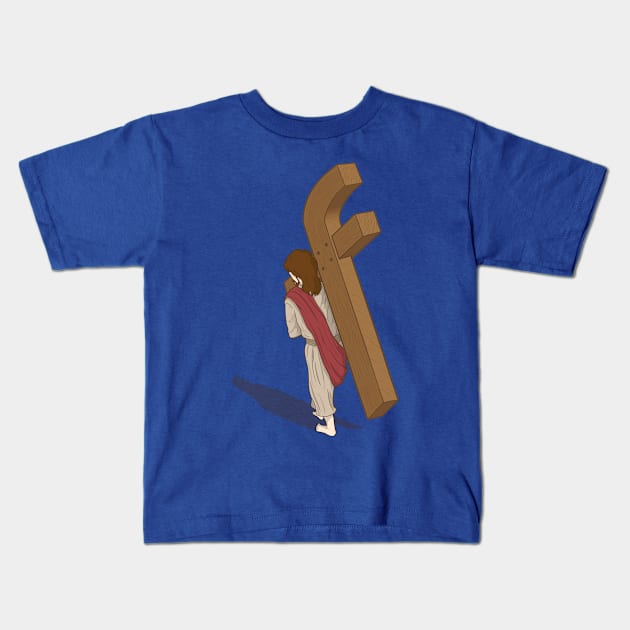 Bearing a Cross Kids T-Shirt by boilingfrog